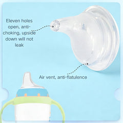 NUK replacement spout 4-pack for learner cups, comfortable silicone design.