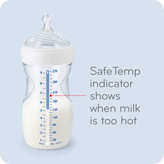 5 oz slow-flow nipple with 3 holes for gentle starts.