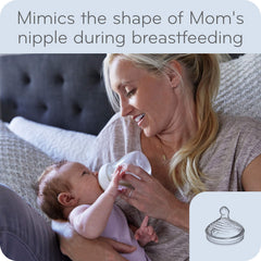 Nipple holes with 3, 6, and 9 configurations for adjustable flow.
