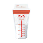 NUK Simply Natural Seal n' Go bag, securely sealed for mess-free storage.