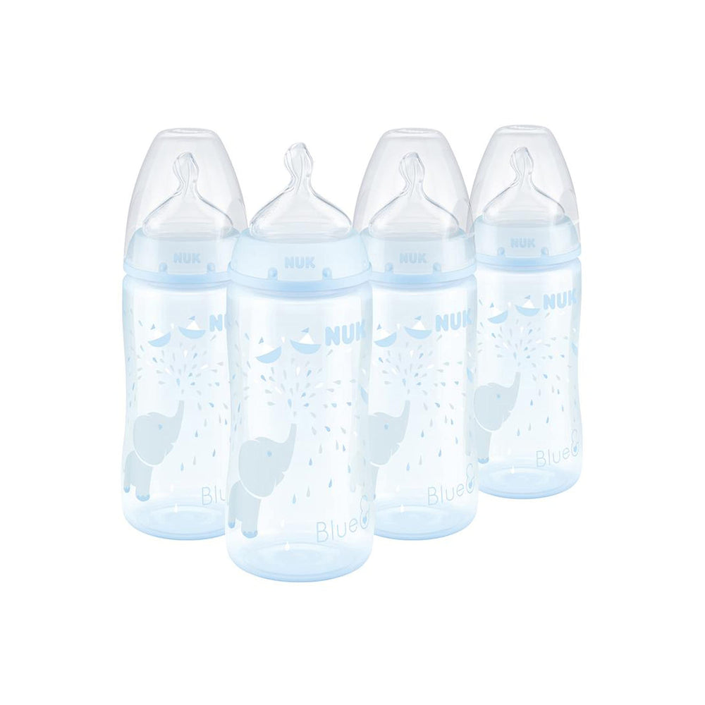 NUK Smooth Flow nipple close-up for baby-controlled feeding.