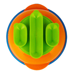 NUK Tri-Suction Bowls suction cups in action prevent spills during feeding