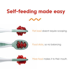 NumNum Pre-Spoon BLW-friendly design shown for easy self-feeding.