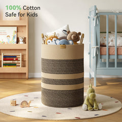 Nunsino cotton rope weave close-up highlights natural texture and durability.