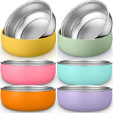 Nuogo baby bowls colorful 6-pack for organized meals and easy color-matching.