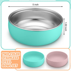 Nuogo two-color set supports portion control and kid-friendly dining on the go.