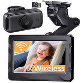 NUOTUN wireless car camera showing cordless installation for clutter-free setup