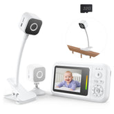 NUOTUN baby monitor clip-crib demonstrates secure crib mounting.
