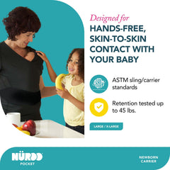 NuRoo Pocket Skin-to-Skin Carrier Shirt snug fit for newborn during skin-to-skin moments.