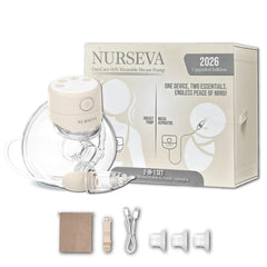 Nurseva wearable breast pump on the go for discreet pumping.