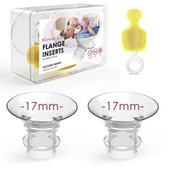 Nursi Luna flange insert 17mm for 24mm shields provides comfortable pumping.