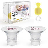 Nursi Luna flange inserts 20mm close-up for comfortable fit