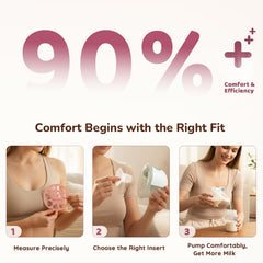 Nursi Luna flange inserts 17mm size for tailored pumping comfort