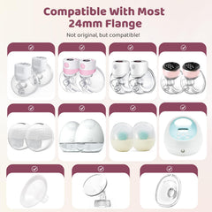 Nursi Luna flange inserts 19mm size for snug, efficient expression