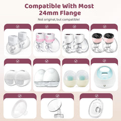 Nursi Luna 17mm flange insert supports comfortable, steady pumping sessions.