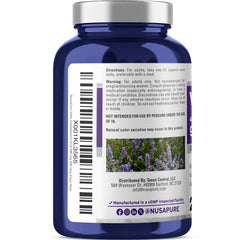 NusaPure Vitex chasteberry fruit extract label highlighting potency