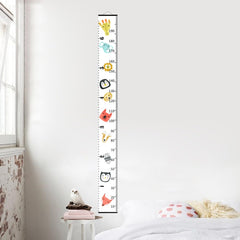 Nustila height chart in wood-frame canvas up to 79 inches for kids