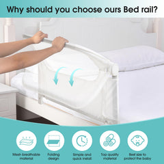 NUTIKAS easy-install bed rail with simple setup