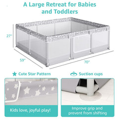 NUTIKAS playpen breathable mesh panel for visibility and airflow