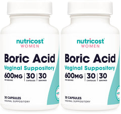 Nutricost boric acid 600mg bottle for easy daily use