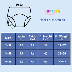 Nutyomi pull-up style waistband for easy on and off.