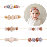 NUWAJP baby headband flower set for daily wear and photos