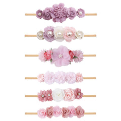 NUWAJP colorful flower headbands ideal for toddler photography sessions.