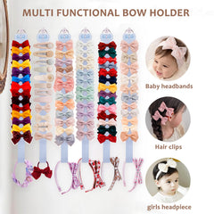 NUWAJP girls room decor bows display adds charm while organizing accessories