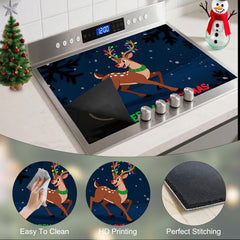 Nuxovilar stovetop cover blocks oil splatters for easier cleanup.