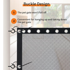 NWK Magic Dog Gate close-up of fiberglass fabric for durability