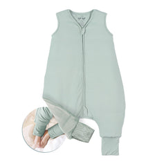 Nyte Nyte Baby sleep sack mint front view for cozy night warmth and sleeveless freedom