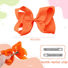 Oaooleer 4 inch bows ideal for ponytails and buns