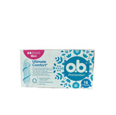 O.B.Pro Comfort Mini Tampons 16-pack in compact box for travel