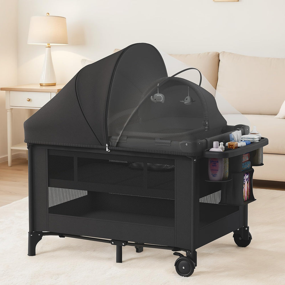 Obee Odee 4-in-1 bassinet setup, featuring a cozy sleep nest for newborn comfort.