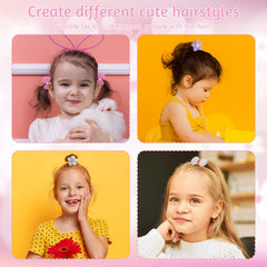 obeoby double ponytail styling with flower bows for versatile looks