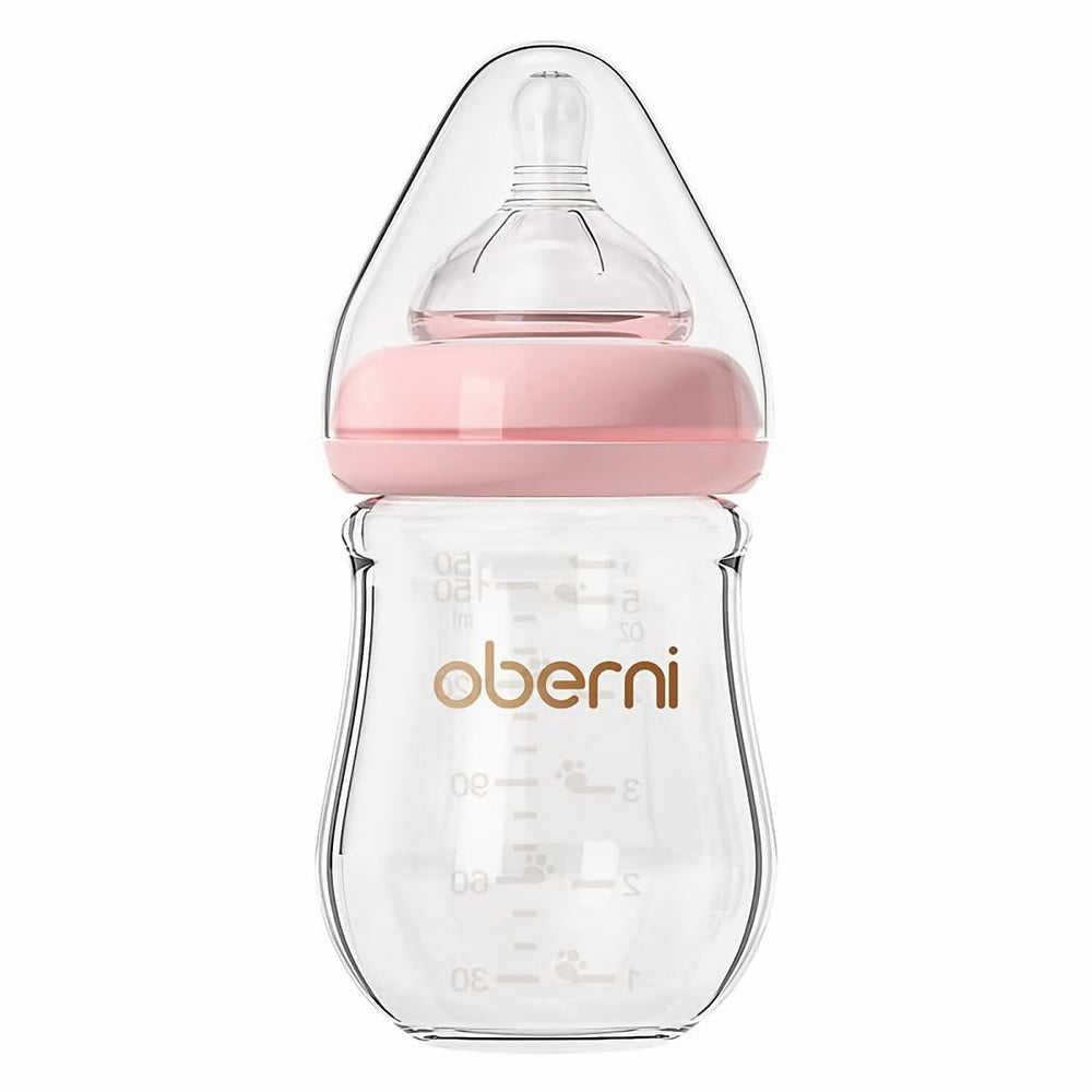 Oberni anti-colic glass bottle for smoother newborn feeds