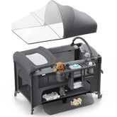 Obee Odee 4-in-1 bassinet in bedside sleeper mode for close nighttime care.