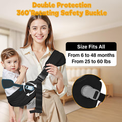 Oblitor carrier waist belt adjustment for a customized, secure fit