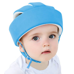 Ocanoiy baby helmet blue with adjustable fit for growing heads during play.