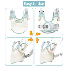 Ocanoiy harness side view emphasizing adjustable straps for secure fit.