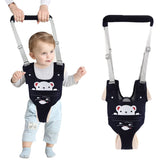 Ocanoiy baby walking harness dark blue breathable comfort for daily walking practice.