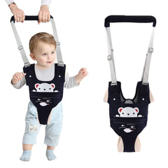 Ocanoiy baby walking harness dark blue breathable comfort for daily walking practice.