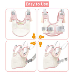 Ocanoiy walking harness adjustable-shoulder-straps supports easy on-off fit for toddlers.