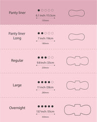 OCBON unscented pantyliner pack shown for sensitive skin use.