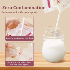 Oceenew double-seal protection keeps milk securely sealed