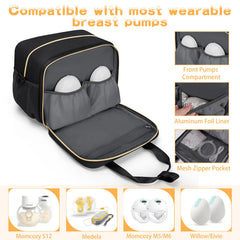 OCKLILY insulated compartment stores bottles and milk bags neatly.