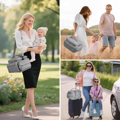 OCKLILY bag offers multiple pockets for pumps, bottles, and accessories.