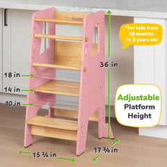 OCODILE Standing Tower anti-tip base ensures stability on any floor.