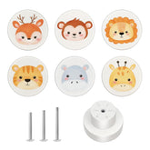 OctinPris wooden animal knob general view for nursery decor and easy grip.