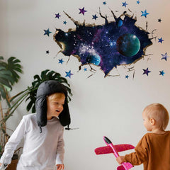 OCXEQJX 3D galaxy wall stickers add depth and wonder to any space.